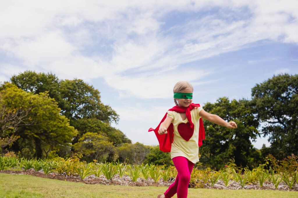 child running outside before focused study session